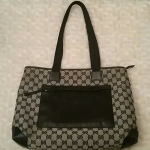Gucci Leather Campus Tote Bag
